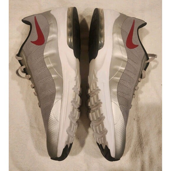 Nike Air Max Invigor Wolf Grey Red Men's 13 Running Shoes - Picture 4 of 8